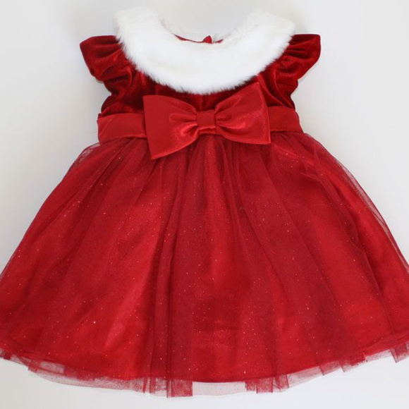 Jona Michelle Other - Jona Michelle Red Velvet Christmas Dress 12 Mos